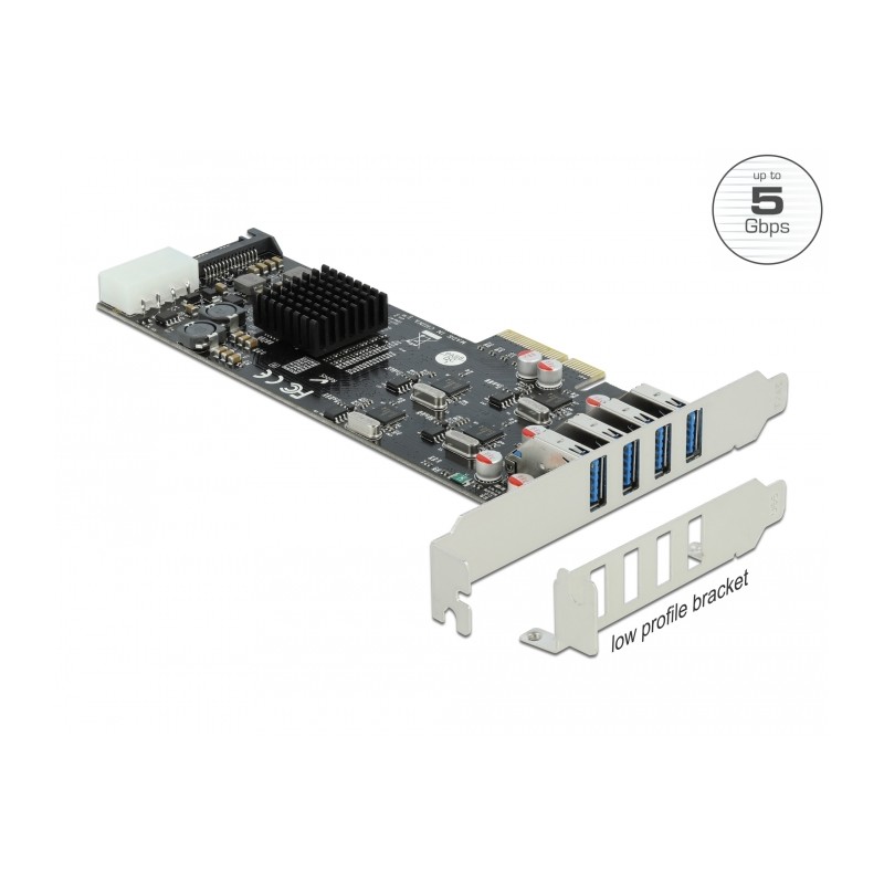 TARJETA PCI EXPRESS 4 4xUSB Tipo A 3.0