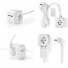 REGLETA 4 TOMAS SCHUKO+2xUSB CUBO VERTIC