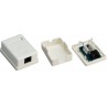 ROSETA SUPERFICIE 1xRJ45 UTPCAT6 LATERAL