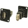 CONECTOR ADAPTADOR USB 2.0 A H-H PANEL N