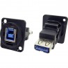 CONECTOR ADAPTADOR USB 3.0 B-A H-H PANEL