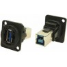 CONECTOR ADAPTADOR USB 3.0 A-B H-H PANEL