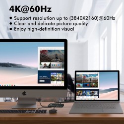 KVM 2X1 DISPLAYPORT + USB 4K 60HZ