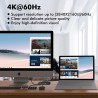 KVM 2X1 DISPLAYPORT + USB 4K 60HZ