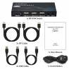 KVM 2X1 DISPLAYPORT + USB 4K 60HZ