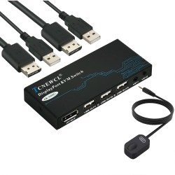 KVM 2X1 DISPLAYPORT + USB 4K 60HZ