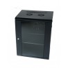 RACK MURAL 19" 18U 600x600 PUERTA CRISTA