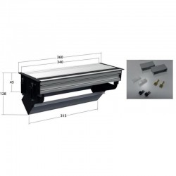 PERFIL PLUS EMPOTRAR MESA C/TAPA 7huecos
