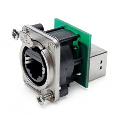 CONECTOR RJ45 DOBLE H CAT5EPANEL NEUTRIK