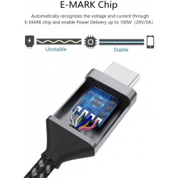 CABLE USB C M-M 3M CargaRapida QC3.0/4.0