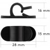 SOPORTE SUJECCION DE CABLES 6u/ 3 TAMAÑO