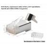 CONECTOR RJ45 MACHO FTP CAT7 STEWART