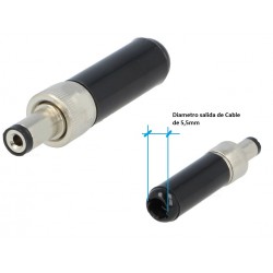 CONECTOR JACK ALIMENTACION M 2,1x5,5x9-R