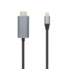 CABLE USB C M-HDMI M 0,8M 4K@60Hz NEGRO