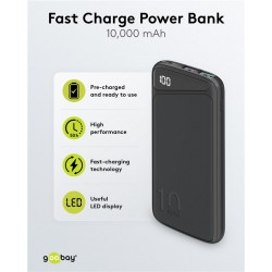 POWERBANK 10.000 mAh 2 SALIDAS USB+USB C