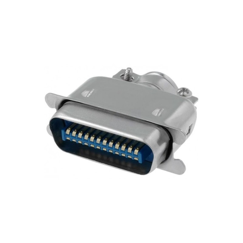 CONECTOR CENTRONICS 24 MACHO+CARCASA180º