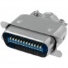 CONECTOR CENTRONICS 24 MACHO+CARCASA180º