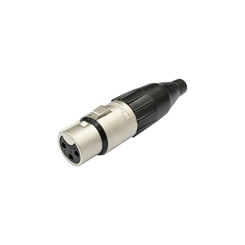 CONECTOR XLR3 HEMBRA AEREO NIKEL AMPHENO
