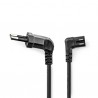 CABLE ALIMENTACION RED-FORMA 8 3M CODO