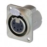 CONECTOR XLR5 HEMBRA PANEL NIKEL NEUTRIK