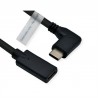 CABLE USB C M-H 2M NEGROcodo V3.2 4K60Hz