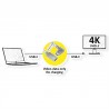 CABLE USB C M-H 2M NEGROcodo V3.2 4K60Hz