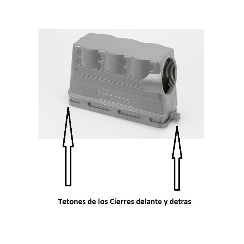 CARCASA AMPHENOL CODO 90º TALLA E24 M40