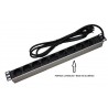 REGLETA 19" 9 TOMAS SCHUKO SIN INT. ALUM