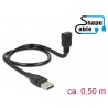 CABLE USB A 2.0 M-H 0,50MTS NEGRO