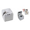 ROSETA SUPERFICIE 2xRJ45 CON CERRADURA