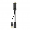 ADAPTADOR HDMI M+USB-DISPLAYPORT H 10cm