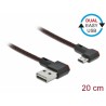 CABLE USB 2.0 M a MICRO USB 0,20M CODO