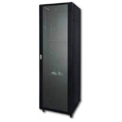 RACK 19" 18U 600x600 PUERTA CRISTAL