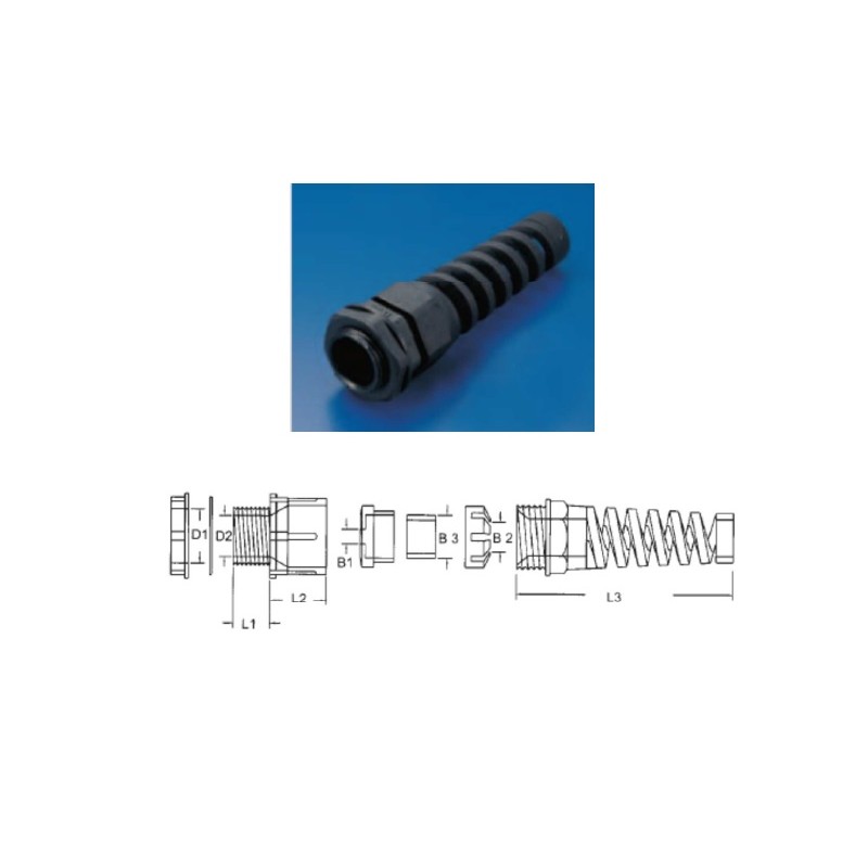 PRENSAESTOPAS CON PROTECTOR M20 plastico