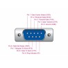 CABLE USB M-DB9 SERIE RS232 M 0,8M FTDI