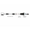 CABLE USB M-DB9 SERIE RS232 M 0,8M FTDI