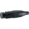 CONECTOR XLR3 HEMBRA AEREO NEGRO AMPHENO