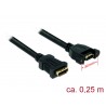 CABLE HDMI M-H PANEL CON TORNILLOS 0,25M