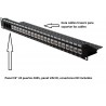 PANEL 19" 24P RJ45 VACIO+ GUIA CABLE NEG