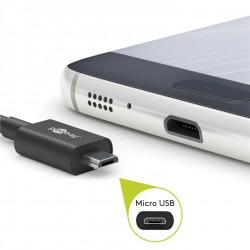 ALIMENTADOR 220V MICRO USB B 3A NEGRO15W
