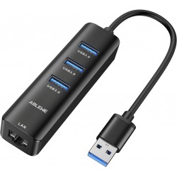 ADAPT USB A 3.0-RJ45 H100/1000 ETHER+HUB