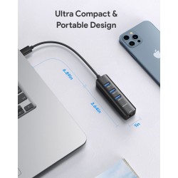 ADAPT USB A 3.0-RJ45 H100/1000 ETHER+HUB
