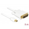 CABLE MINIDP M-DVI M 5M BLANCO