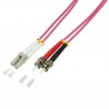 JUMPER DUPLEX OM4 ST-LC 2M (FUCSIA) 3mm