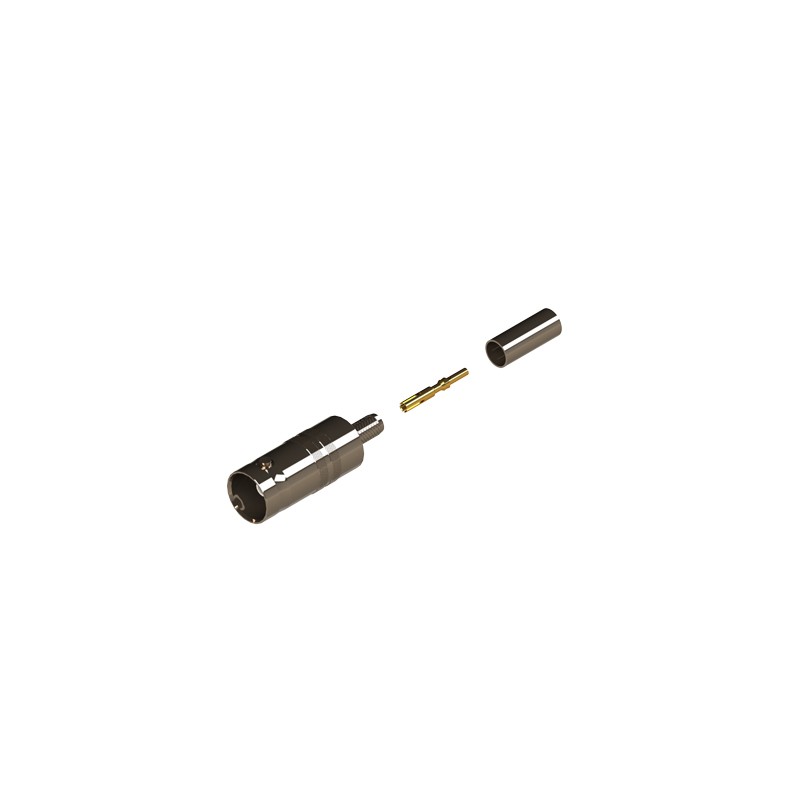 CONECTOR BNC HEMBRA 0.6/2.8 HD 12G
