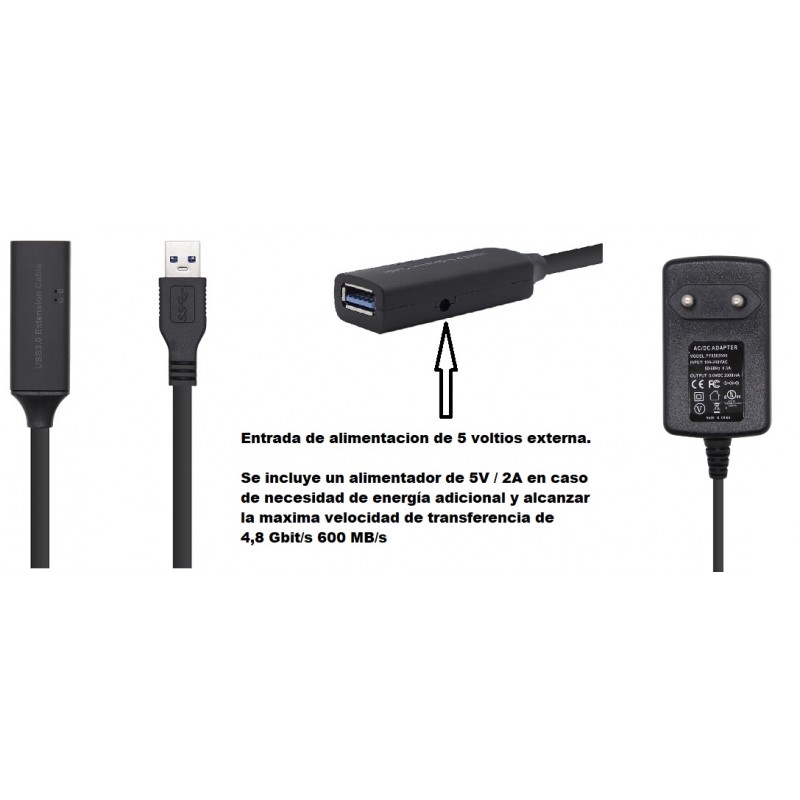 Cable prolongador USB3.0