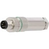 CONECTOR M8 MACHO 4P METALIZADO