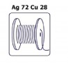 HILO PLATA COBRE Ag72/Cu28 0,25mm 10MTS