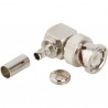 CONECTOR BNC MACHO RG58 CRIMPAR CODO