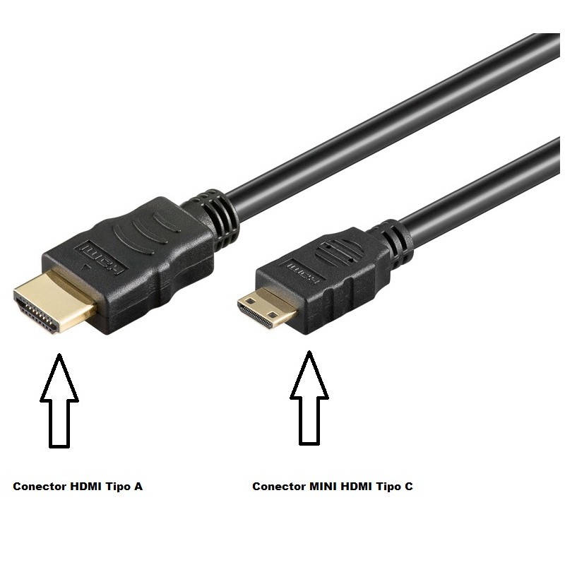 CABLE HDMI MACHO a MINI HDMI MACHO (MINI HDMI TIPO C MACHO) 3 METROS N